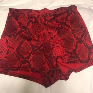snake patterned lulu high waisted spandex
